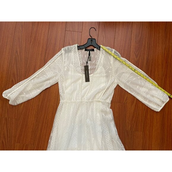 BCBGMAXAZRIA AVA V-NECK MIDI DRESS Size Large New - Picture 5 of 15